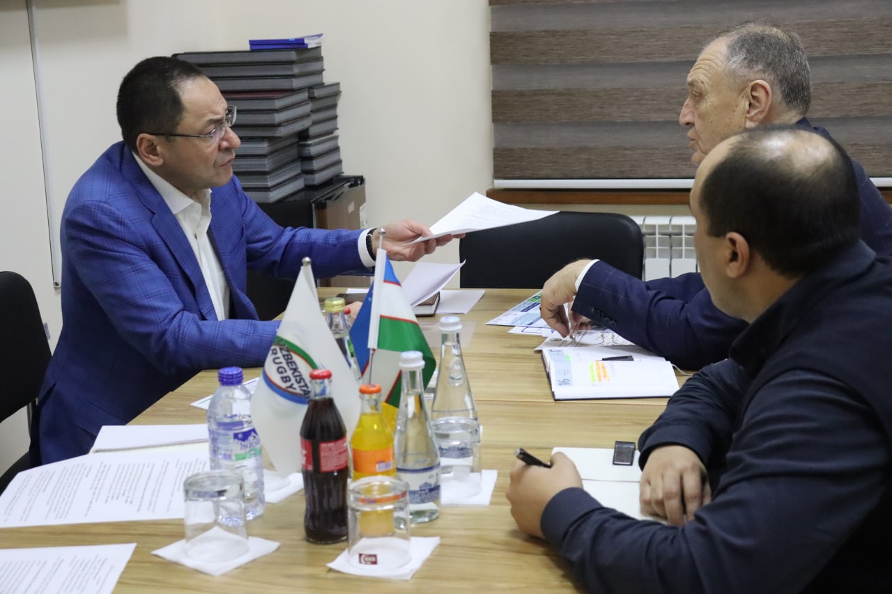 Minister of Sports Development Adham Ikramov visited and got acquainted with the work in the rugby federation of Uzbekistan