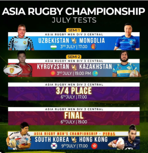Specialists of the rugby federation of Uzbekistan will take part in the 3rd Division of the Asian Championship on rugby-15