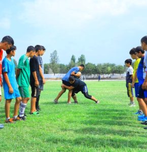 Pop tumani sport maktabida Regbi boʻyicha Oʻzbekiston chempionatiga tayyorgarlik koʻrilmoqda