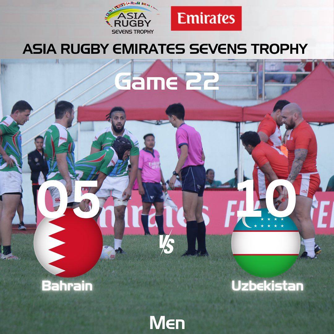 Asia Rugby Emirates Sevens Trophy musobaqasining ikkinchi kuni natijalari